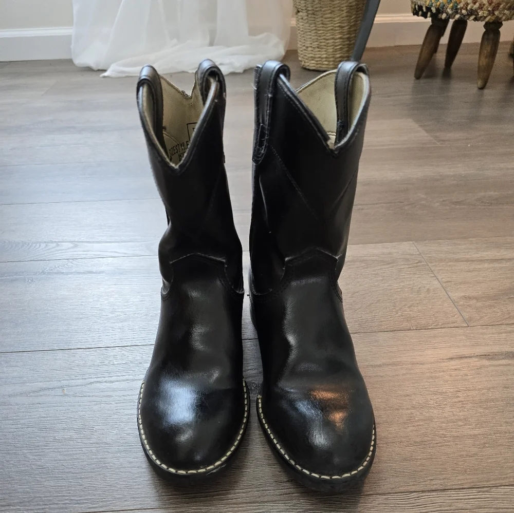 Bronco Cowboy Weatern Boots Kids Size 2 Unisex Cowgirl Outdoors Rodeo Festival